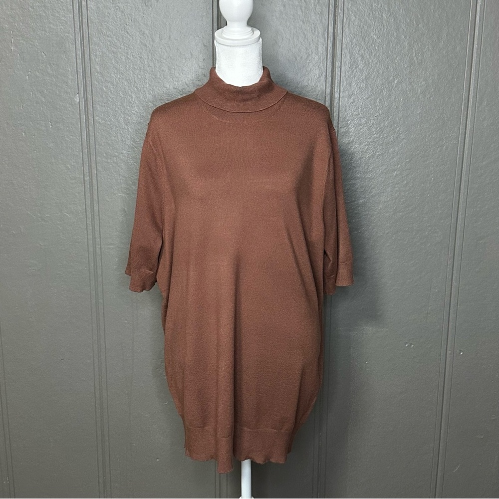 Torrid Everyday Soft Pullover Turtleneck Short Sleeve Sweater NWT